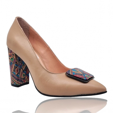 Pantofi cu Toc - Pantofi Damă Eleganți Din Piele Naturală 16088