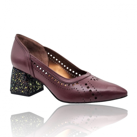 Pantofi cu Toc - Pantofi Damă Eleganți Din Piele Naturală 16106