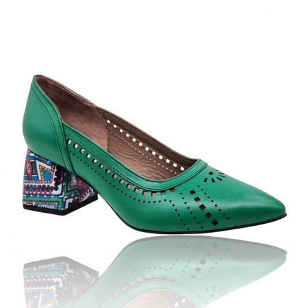 Pantofi cu Toc - Pantofi Damă Eleganți Din Piele Naturală 16113