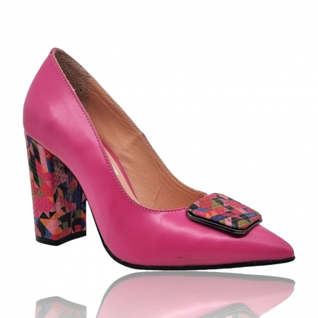 Pantofi cu Toc - Pantofi Damă Eleganți Din Piele Naturală 16118