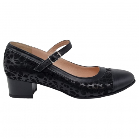 Pantofi Damă Eleganți Din Piele Naturală Neagră 3196 [7]