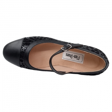 Pantofi Damă Eleganți Din Piele Naturală Neagră 3196 [12]