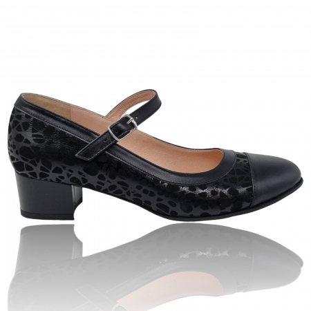 Pantofi Eleganti Pentru Femei - Pantofi Damă Eleganți Din Piele Naturală Neagră 3196
