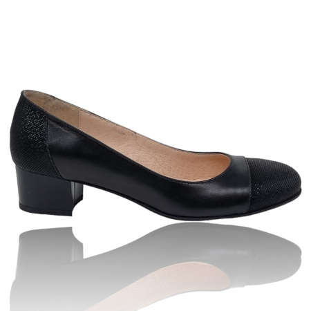 Pantofi Eleganti Pentru Femei - Pantofi Damă Eleganți Din Piele Naturală Neagră 3208