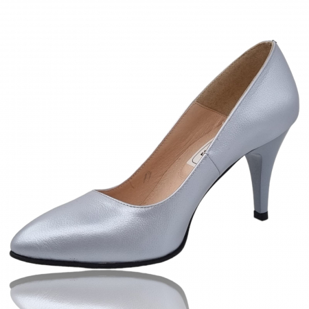 Pantofi Damă Eleganți Din Piele Naturală Gri Sidef 3215 [2]