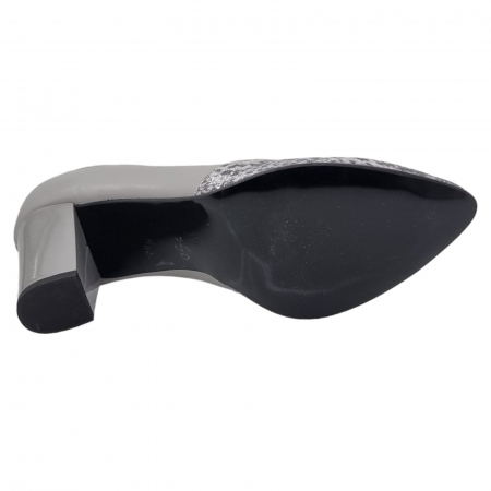 Pantofi Damă Eleganți Din Piele Naturală Gri 3227 [11]