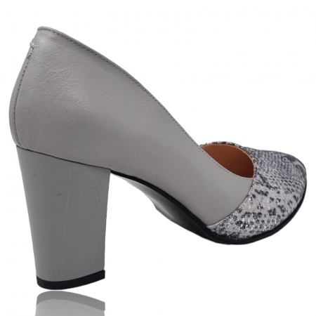 Pantofi Damă Eleganți Din Piele Naturală Gri 3227 [5]