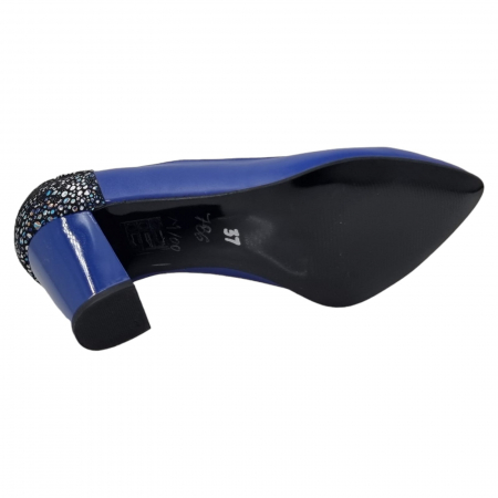 Pantofi Damă Eleganți Din Piele Naturală Albastru 3234 [13]