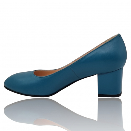 Pantofi Damă Eleganți Din Piele Naturală Blue 3238 [1]