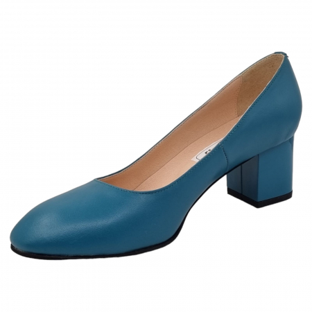 Pantofi Damă Eleganți Din Piele Naturală Blue 3238 [12]