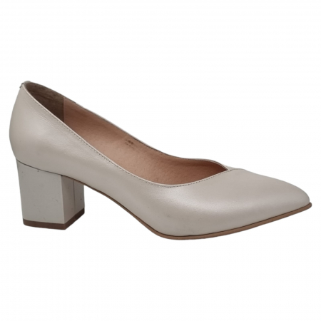 Pantofi Damă Eleganți Din Piele Naturală Bej 3242 [6]