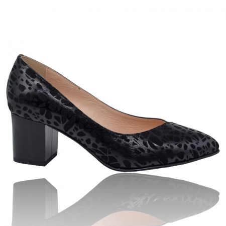 Pantofi Eleganti Pentru Femei - Pantofi Damă Eleganți Din Piele Naturală Neagră Imp 3245
