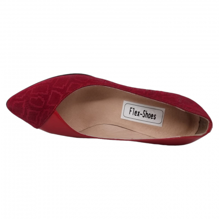 Pantofi Damă Eleganți Din Piele Naturală Roșie Imp 3246 [11]