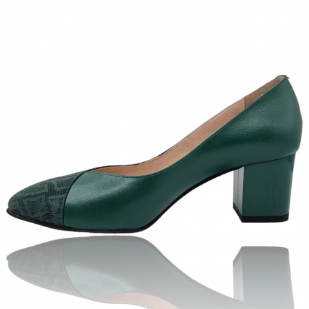 Pantofi Damă Eleganți Din Piele Naturală Verde Imp 3247 [1]
