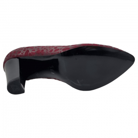 Pantofi Damă Eleganți Din Piele Naturală Bordo 3249 [10]