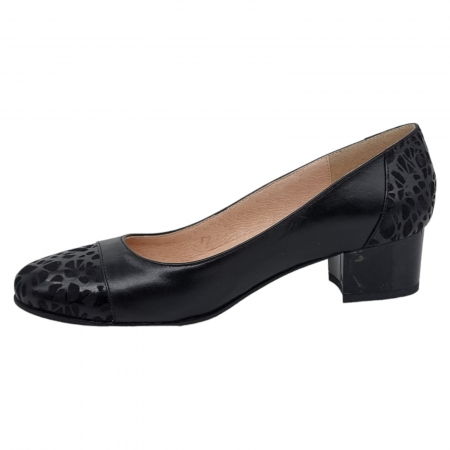 Pantofi Damă Eleganți Din Piele Naturală Neagră 3259 [8]