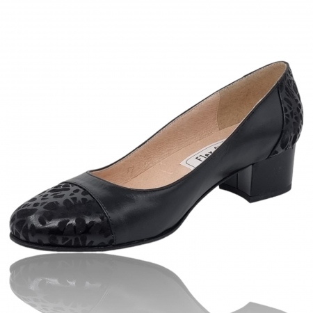 Pantofi Damă Eleganți Din Piele Naturală Neagră 3259 [3]