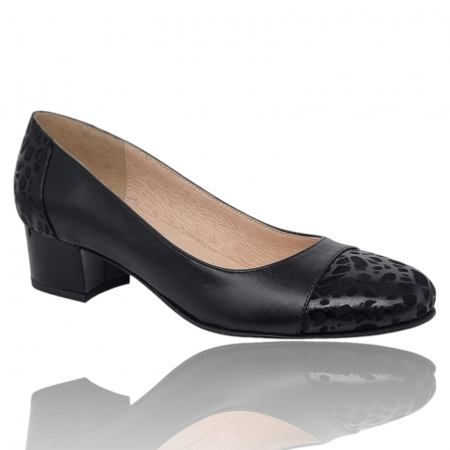 Pantofi Damă Eleganți Din Piele Naturală Neagră 3259 [2]