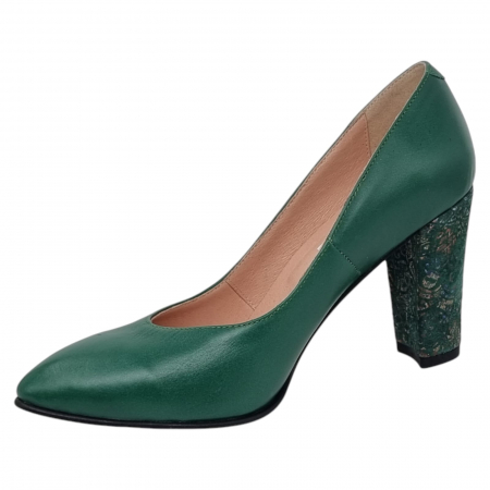 Pantofi Damă Eleganți Din Piele Naturală Verde 3268 [7]