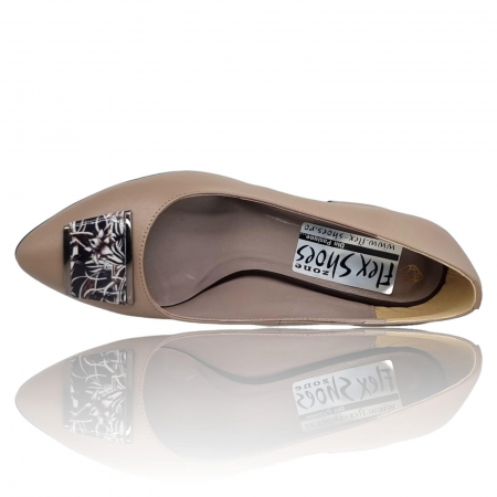Pantofi Damă Eleganți Din Piele Naturală Cappuccino 3292 [7]