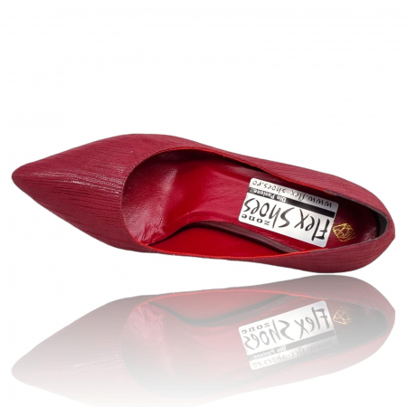 Pantofi Damă Eleganți Din Piele Naturală Roșie 3304 [6]