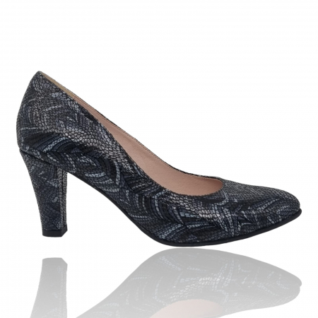 Pantofi Eleganti Pentru Femei - Pantofi Damă Eleganți Din Piele Naturală Gri 3150