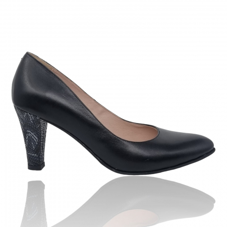 Pantofi Eleganti Pentru Femei - Pantofi Damă Eleganți Din Piele Naturală Negru 3145