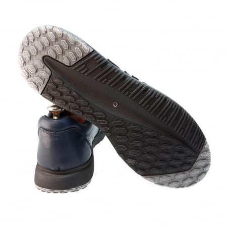 Pantofi Bărbați Sport Din Piele Naturală Blue 314 [3]