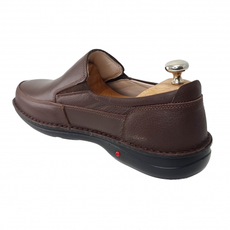 Pantofi Bărbați Casual Confort Din Piele Naturală Maro 323 [3]