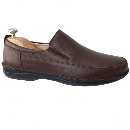 Pantofi Bărbați Casual Confort Din Piele Naturală Maro 323 [4]