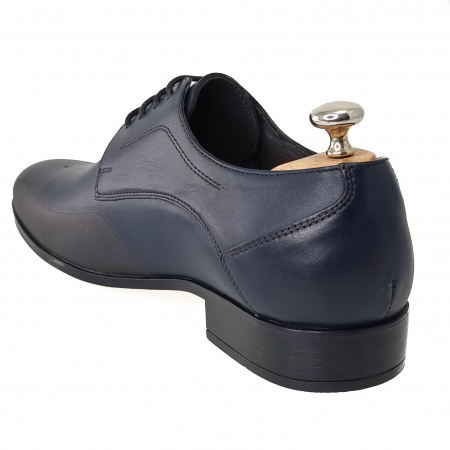 Pantofi Bărbați Eleganți Din Piele Naturală Blue 351 [2]