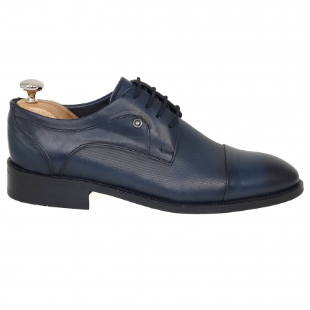 Pantofi Bărbați Eleganți Din Piele Naturală Blue 1273 [5]