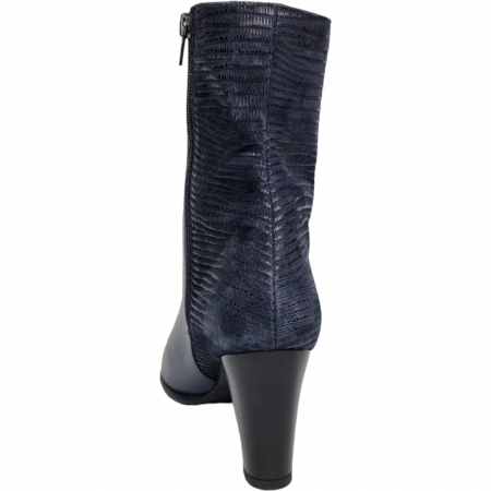 Ghete Damă Elegante Din Piele Naturală Blue 9559 [3]