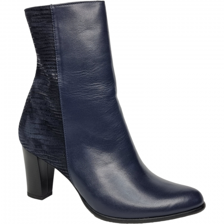 Pantofi Eleganti Pentru Femei - Ghete Damă Elegante Din Piele Naturală Blue 9526