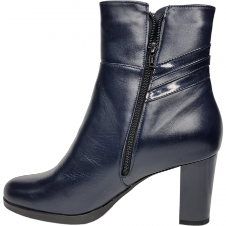Ghete Damă Elegante Din Piele Naturală Blue 9527 [4]