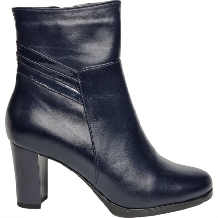 Ghete Damă Elegante Din Piele Naturală Blue 9527 [6]