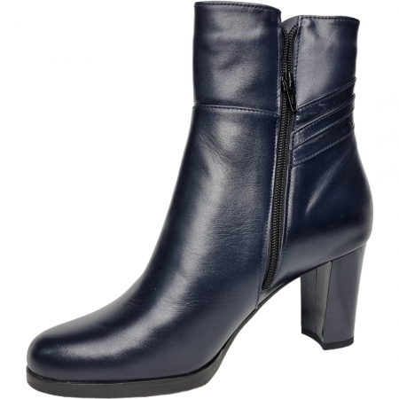 Ghete Damă Elegante Din Piele Naturală Blue 9527 [5]