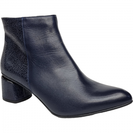 Pantofi Eleganti Pentru Femei - Ghete Damă Elegante Din Piele Naturală Blue 9529