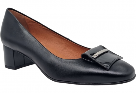 Pantofi Eleganti Pentru Femei - Pantofi Damă Eleganți Din Piele Naturală Neagră 3118