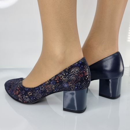 Pantofi Damă Eleganți Din Piele Naturală Blue 3093 [3]
