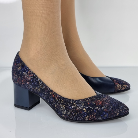 Pantofi Damă Eleganți Din Piele Naturală Blue 3093 [1]