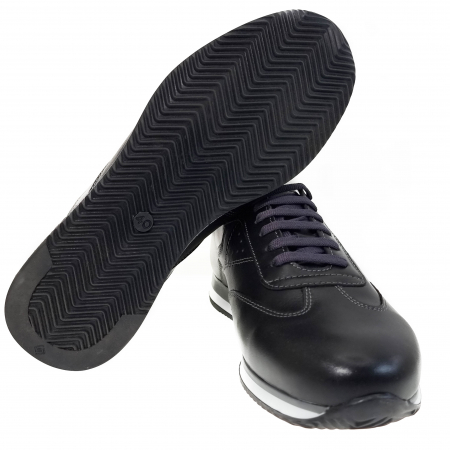 Pantofi sport barbati din piele naturala NEGRU  COD-1203 [4]