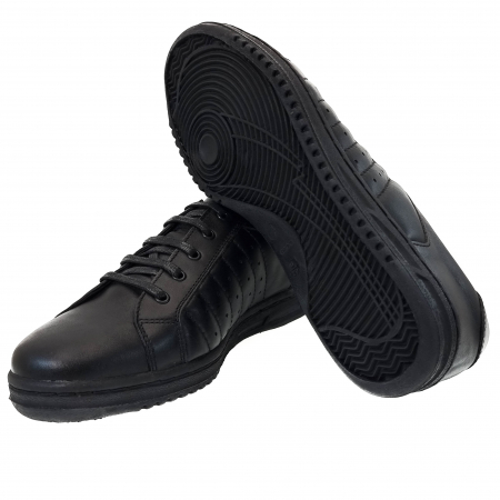 Pantofi sport din piele naturala NEGRU COD-528 [2]