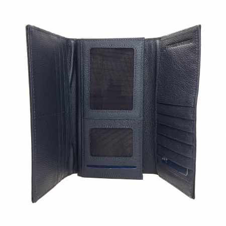 Portofel Damă Din Piele Naturală Blue 10520 [2]