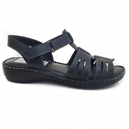 Sandale Damă Casual Confort Din Piele Naturală Neagră 6137 [2]