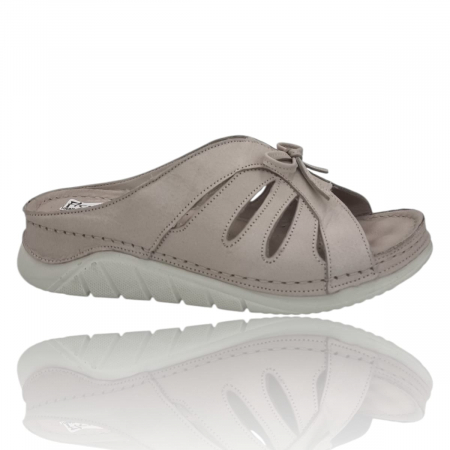 Sandale Casual Pentru Femei - Sandale Damă Casual Confort Din Piele Naturală Bej 6347