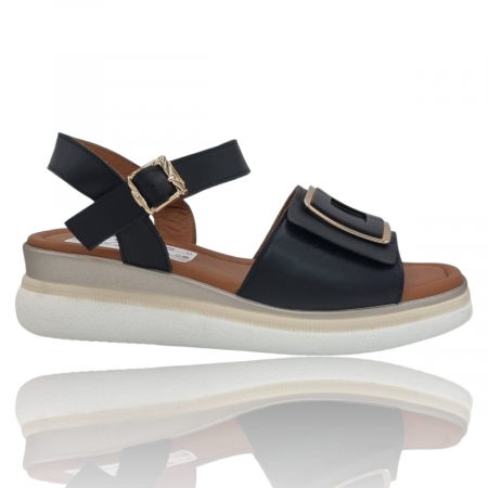 Sandale Casual Pentru Femei - Sandale Damă Casual Confort Din Piele Naturală Crem 6352