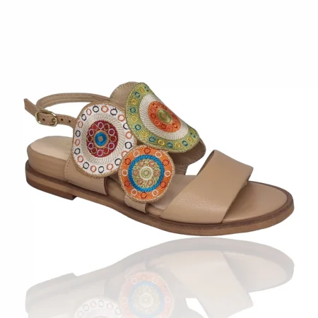 Femei - Sandale Damă Casual Confort Din Piele Naturală Nude 13769