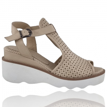 Sandale Casual Pentru Femei - Sandale Damă Din Piele Naturală 6248