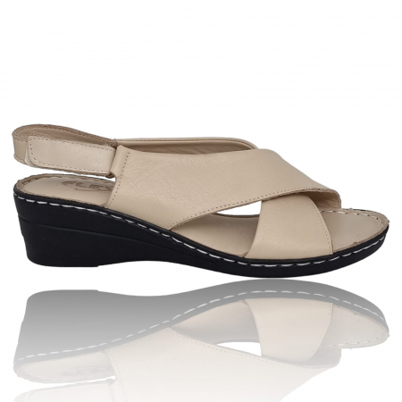 Sandale Casual Pentru Femei - Sandale Damă Din Piele Naturală 6253